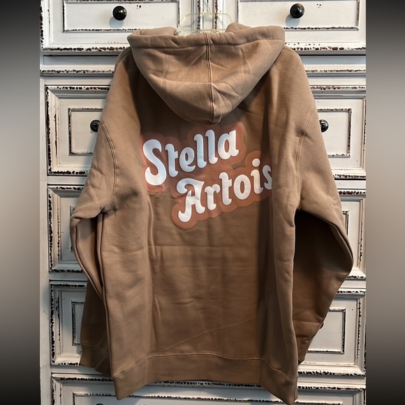 New Hoodie Mens Suze M medium tan color - Picture 11 of 16